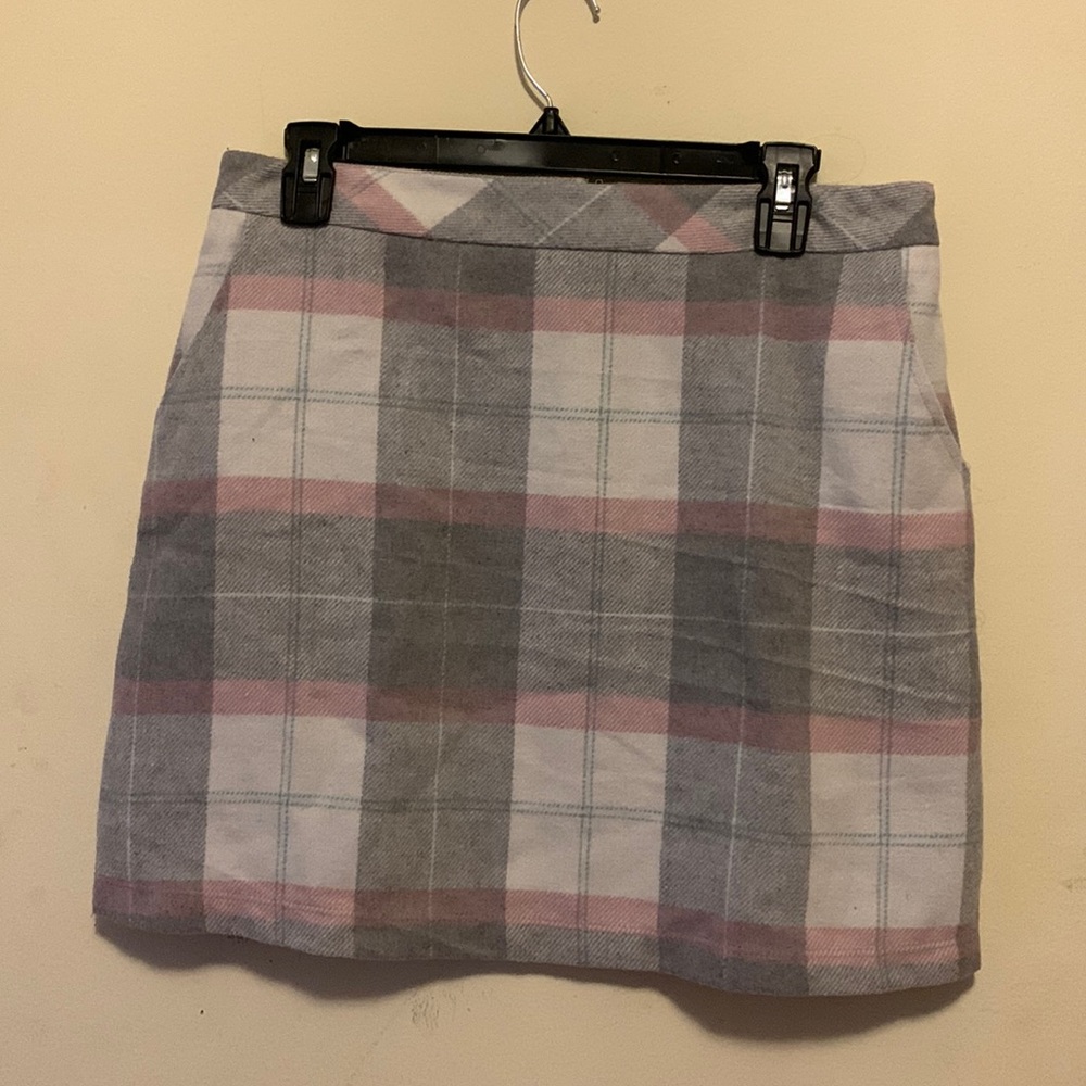 Joe boxer pink plaid skirt